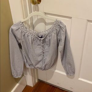off the shoulder shirt